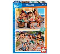 Educa - 2x48 pzas Pixar Luca Disney. Set de Dos Puzzles Infantiles de 48 Piezas. A Partir de 4 años (19180)