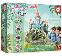 Educa - 3D Dream Garden 2in1 Castillo | Construye con Piezas de cartón a Todo Color Este Maravilloso Castillo y cultiva tu Propio jardín en casa. A Partir de 5 años (19468)
