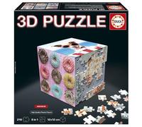 Educa - 3D Puzzle Cube Aesthetic. El Reto puzzlero en Forma de Cubo con 216 Piezas en Total. Estructura: Base montable Cubierta por 6 Puzzles de 36 Piezas Cada uno. A Partir de 14 años (20125)