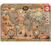 puzzle 1000 piezas mapamundi educa 15159
