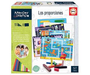 Educa - Aprender es Divertido, Las Proporciones, Juego Educativo con Regletas Matemáticas Manipulativas Donde aprenderán la relación Entre números y Proporciones, para niños y niñas, 5 años (19097)