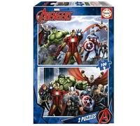 Educa Borrás - Puzzles - Avengers Los Vengadores 2 x 100 piezas Multicolor (15771)