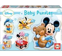 Educa - Baby Mickey Mouse 5 Puzzles Progresivos de 3 a 5 Piezas | Puzzle s 2 años | Puzzle de Disney Infantil (13813)