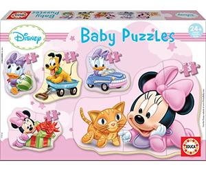 Educa, Baby Minnie Mouse 5 Puzzles Progresivos de 3 a 5 Piezas, Multicolor (15612)