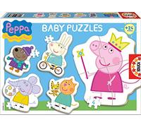 Educa - Baby Puzzles, Puzzle Infantil Baby Peppa Pig, 5 Puzzles progresivos de 3 a 5 Piezas, a Partir de 24 Meses (15622)