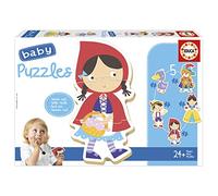 Educa - Baby Puzzles | Set de 5 Baby Puzzles progresivos de 3 a 5 Piezas | para Aprender con Diferentes Niveles de dificultad a Medida Que Crecen | Recomendado a Partir de 24 Meses (19669)