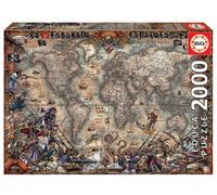 Educa Borrás 18008 Educa Borras Pirate's Map 2000 Piece Jigsaw Puzzle, Multi, Pi