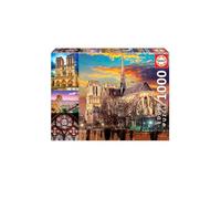 Educa Borrás 18456 Educa Borras Notre Dame Collage 1000 Piece Jigsaw Puzzle