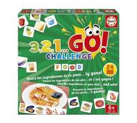 Educa - 3,2,1, GO Challenge Food, Encuentra Todos los Ingredientes de tu Plato y serás el Chef Ganador 24 Platos y 70 Ingredientes, de 2 a 5 Jugadores, 6 años (19392)