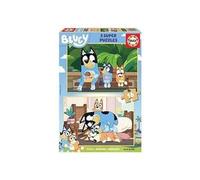 Educa Borras - Bluey - 2 Puzzles de madera 16 piezas