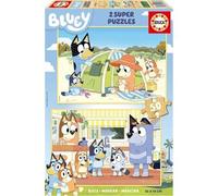 Educa Borras - Bluey - 2 Puzzles de Madera de 50 Piezas