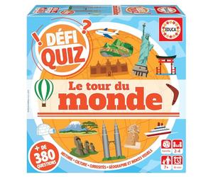 Educa Borrás Defi Quiz-Le Tour du Monde - Juego de mesa (18156, variado) , color/modelo surtido