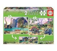 Puzzle 2x100 Dino World