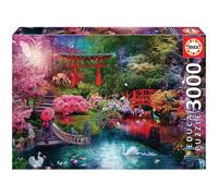 Educa - Puzzle de 3000 Piezas para Adultos | Jardín Japonés. Incluye Servicio de Pieza perdida. Medidas: 120 x 85 cm. Incluye. A Partir de 14 años (19282)