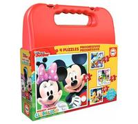 Educa Borrás - Mickey Mouse - Maleta Puzzles Progresivos