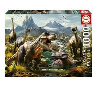 Educa Borras - Puzzle Adultos Dinosaurios Salvajes 1000 Piezas ㅤ