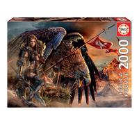 Educa Borrás Puzzle Eagle Rider 2000 piezas a partir de 14 años - Incluye pegamento Fix (19277)