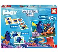 Educa - Buscando a Dory - Superpack con 2 Puzzles, identic memo Game y dominó 16691