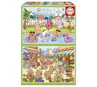 Educa - Capyfun | Set de 2 Puzzles Infantiles con 100 Piezas | Recomendados a Partir de 6 7 8 años (20484)