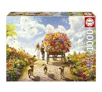 Educa - Carro de Flores | Puzzle de 1000 Piezas para Adultos. Medidas: 68 x 48 cm. Incluye Cola Fix Puzzle. A Partir de 14 años (19921)