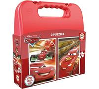 Educa - Cars Maleta Progresivos, 2 Puzzles Infantiles de 20 Piezas, a Partir de 3 años (16509)