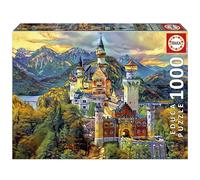 Educa - Castillo de Neuschwanstein, ´Dream City Art´ | Puzzle de 1000 Piezas para Adultos. Medidas: 68 x 48 cm. Incluye Cola Fix Puzzle. A Partir de 14 años (19933)