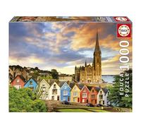 Educa - Catedral de Cobh, Irlanda | Puzzle de 1000 Piezas para Adultos. Medidas: 68 x 48 cm. Incluye Cola Fix Puzzle. A Partir de 14 años (19927)