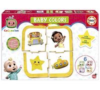 Educa - Cocomelon Baby Colors. Juego Educativo para Bebés +24 Meses | Aprenderán a clasificar Personajes de JJ y Sus Amigos con Estos 6 Puzzles (19134)