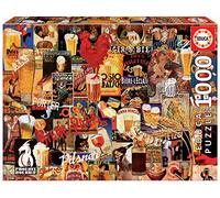 Educa Collage de Cerveza Vintage Puzzle, Multicolor, 1000 Piezas (17970)