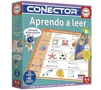 Educa Borrás Juego educativo Conector Aprendo a Leer – 90+ preguntas, 12 temas, libro y lápiz, 4+