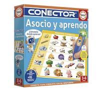 Educa - Conector Asocio y aprendo. Juego educativo con 12 temas y más de 95 preguntas para ejercitar la asociación, observación y razonamiento. Con luz y sonido. Recomendado a partir de 3 años (20084)