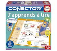 Educa - Conector J'aprendo a Leer | Juego Educativo con más de 90 Preguntas y respuestas. 12 Temas Diferentes en Formato Libro y lápiz con luz y Sonido. Recomendado para los 4 años y Mayores (20168)