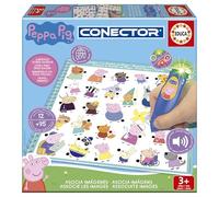 Educa - Conector Junior Peppa Pig | Juego Educativo de Preguntas y respuestas. Incluye boli Sabio con luz y Sonido. Recomendado para niños de Entre 3 y 5 años (20218)