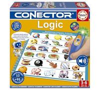 Educa - Conector Logic | Juego Educativo con más de 90 Preguntas y respuestas. 12 Temas Diferentes en Formato Libro y lápiz con luz y Sonido. Recomendado a Partir de 3 años (20393)