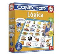 Educa - Conector Lógica. Juego Educativo con 12 Temas y más de 95 Preguntas para desarrollar la observación y razonamiento. con luz y Sonido Que Indica si la Respuesta es Correcta. +4 años (20085)