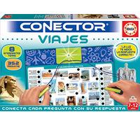 Educa - Conector Viajes: Aprende sobre curiosidades del Mundo Juego Educativo para niños, a Partir de 7 años (17704)