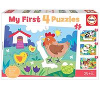 Educa - Conjunto de 4 Puzzles Progresivos Infantiles con 5/6/7/8 Piezas | My First Mamás y bebés. Recomendados a Partir de 24 Meses (18899)