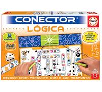 Educa - Connector Lógica: Jogo da memória e Senso lógico. Jogo Educativo para crianças. + 4 Anos. Ref. 17284 Juego de Mesa Connector en Portugués