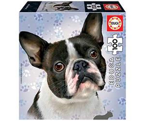 Educa - Cube Puzzles de 100 Piezas, Puzzle Infantil French Bulldog, a Partir de 6 años (18802)