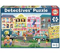 Educa - Detectives Ciudad, Puzzle Infantil de 50 Piezas, Móntalo y Busca los Objetos escondidos, 4 años (18894)