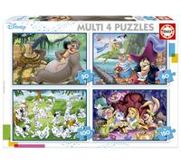 Educa - Disney klassieker, 4-in-1 puzzelset met 50/80/100/150 stukjes, voor kind