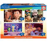 Educa - Disney Pixar Multi 4 Junior Puzzles, Multicolor (18625)
