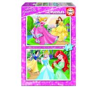 Educa - disney princesas 2 puzzles x 20 piezas, multicolor (16846)