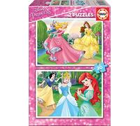 Educa - Disney Princesas 2 Puzzles x 20 Piezas, Multicolor (16846)