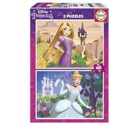 Educa - Disney Princess | Set de 2 Puzzles Infantiles con 48 Piezas. Medidas: 28 x 20 cm. Recomendados a Partir de 4 años (19997)