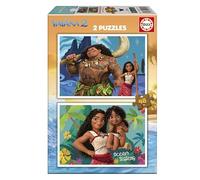 Educa Borrás – 2 puzzles de cartón Vaiana 2 – 48 piezas, 28 x 20 cm, a partir de 3 años
