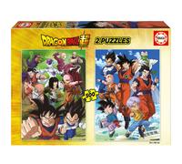 Educa - dragon ball - pack de 2 puzzles de 500 piezas - incluye cola f