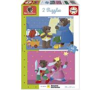 Educa EDU8412668198814 Osito Pardo Set de 2 puzzles de 48 piezas para niños a partir de 4 años