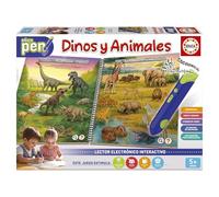 Educa - Educapen Dinos y los Animales | Juego Educativo para niños +5 años | Cuaderno con Preguntas y Lector electrónico | Niños 5 6 7 años (20322)
