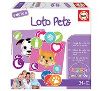 Educa - Edufun Loto Pets Juego de Mesa para niños: Aprende a cuidar de tu Mascota, a Partir de 24 Meses (18125)